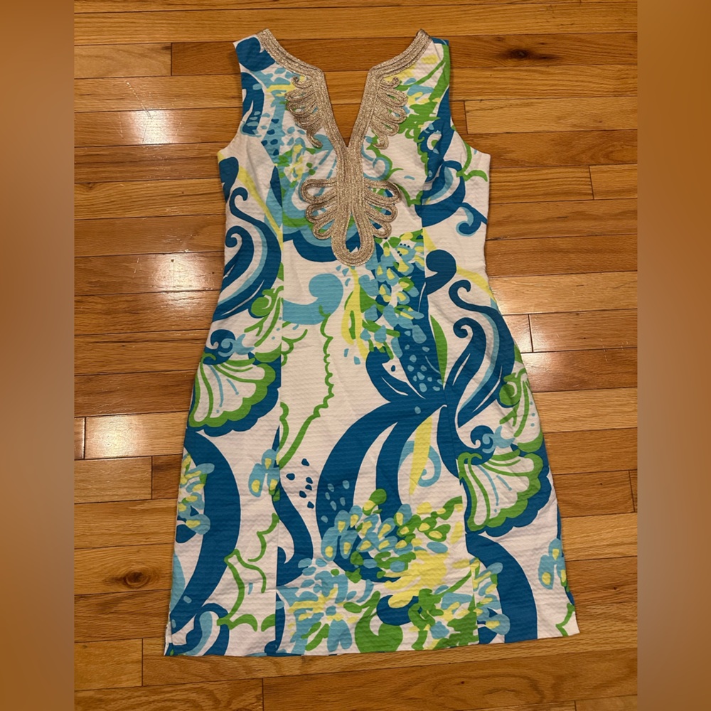 Lilly Pulitzer Janice Shift Dress in Crystal Coastal